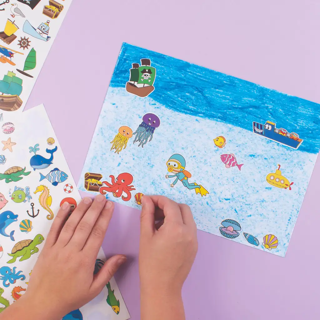 imagen de PlayBox: Vehículos set de mega pegatinas de 500 piezas 3
