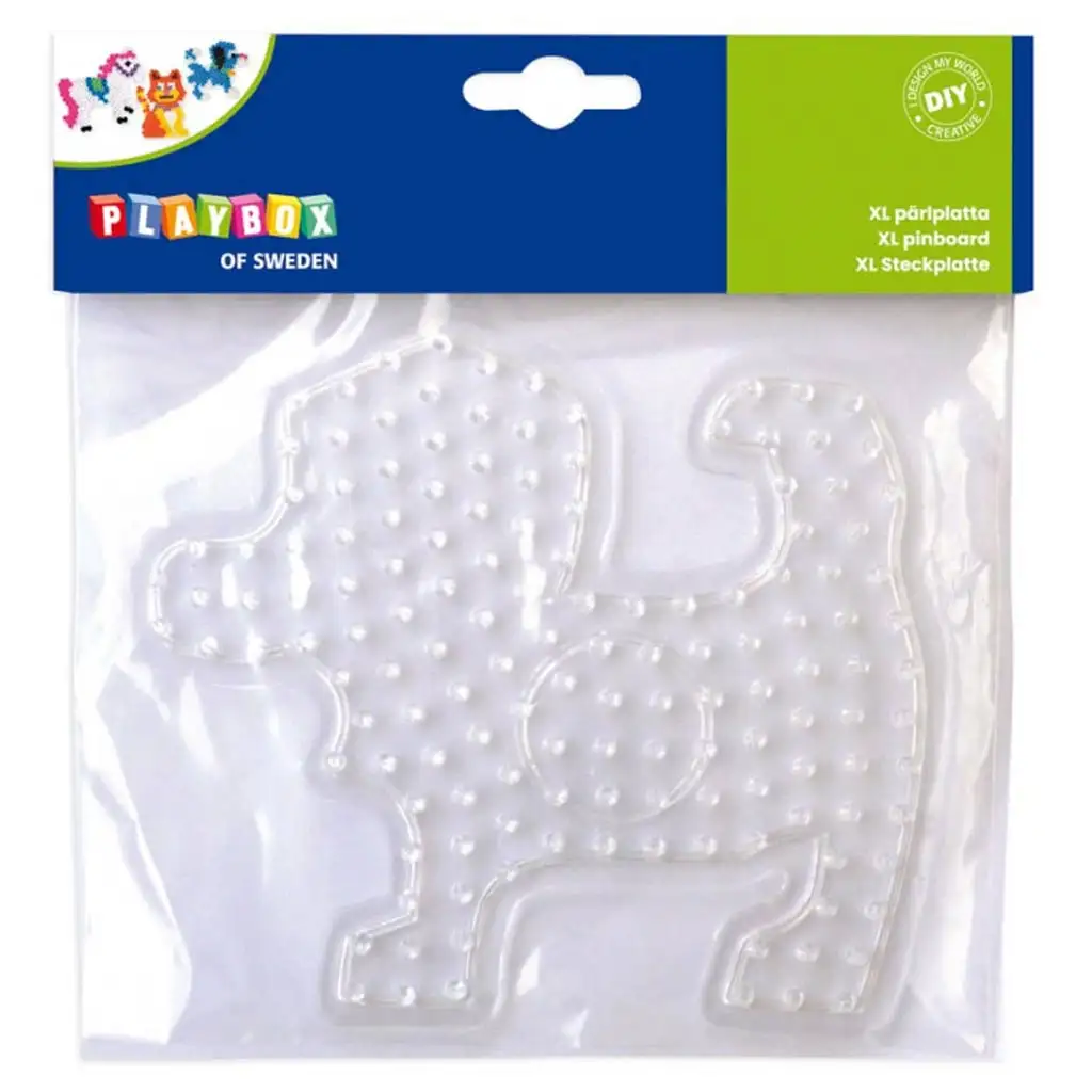 imagen de Playbox: XL base de perlas planchables – 1 pieza (forma de gato, perro o caballo) 2