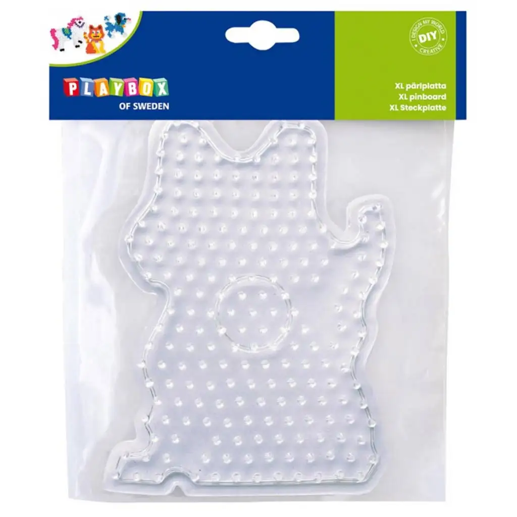 imagen de Playbox: XL base de perlas planchables – 1 pieza (forma de gato, perro o caballo) 1