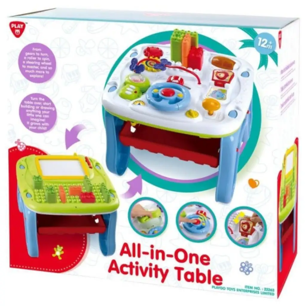 imagen de Playgo: All In One mesa de actividades reversible con funciones 1