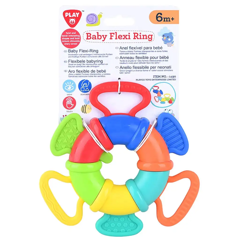imagen de Playgo: Anillo flexible de juguete para bebés 1