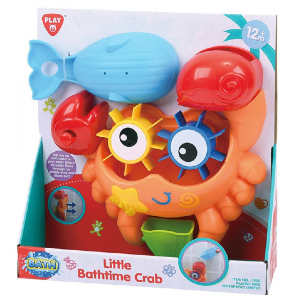 imagen de Playgo: Cangrejo feliz juguete de baño 1