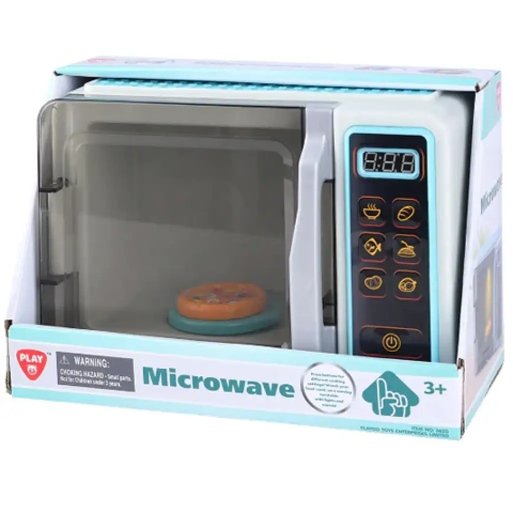 imagen de Playgo: Horno de microondas con luz, sonido y elementos móviles 25x12x17cm 1