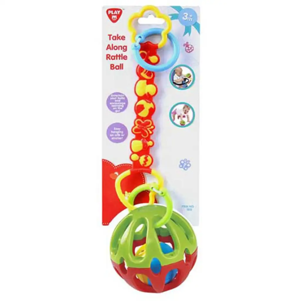 imagen de Playgo: Pelota de sonajero colgante multifuncional 1