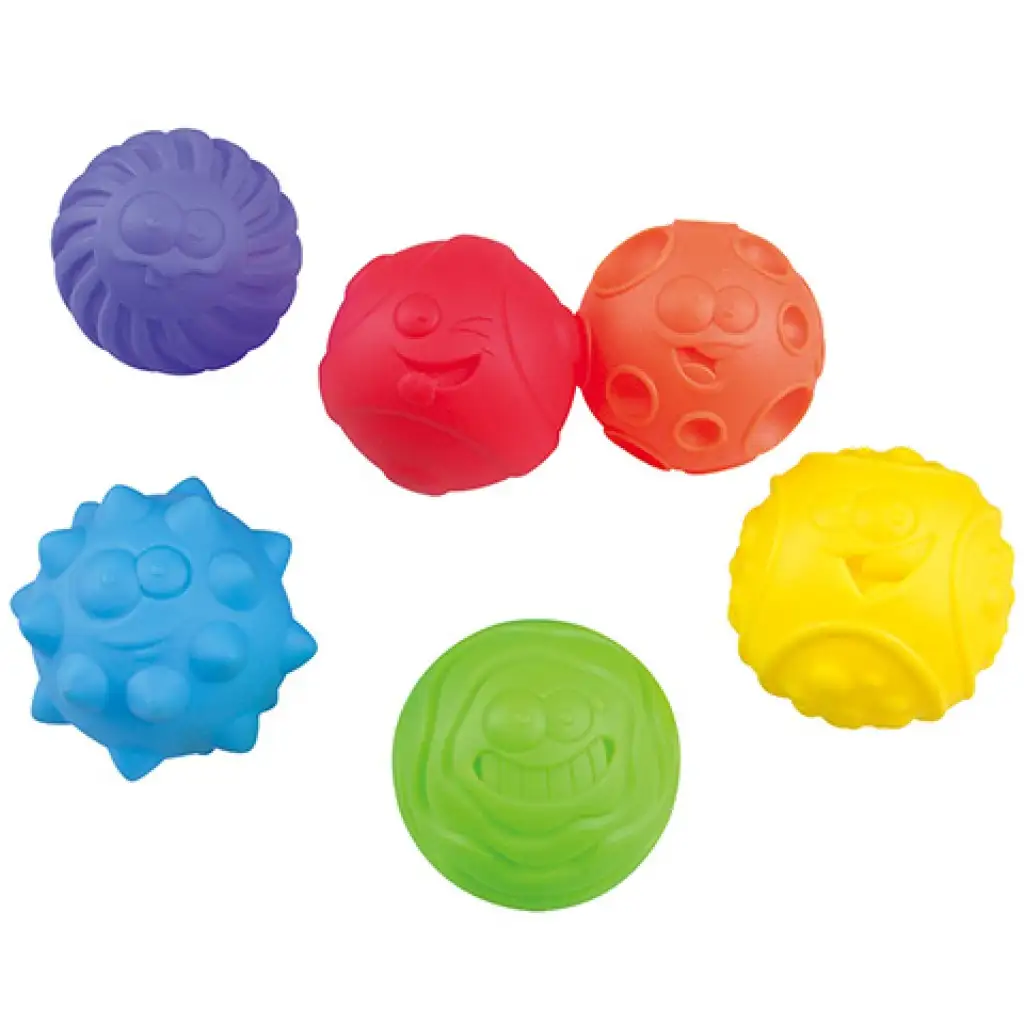 imagen de Playgo: Pelotas de bebé de arcoíris para el desarrollo del tacto 2