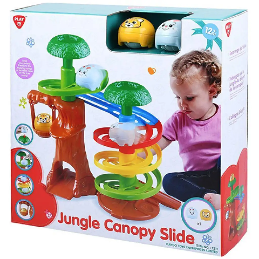 imagen de Playgo: Pista de bolas de animales de la selva 1