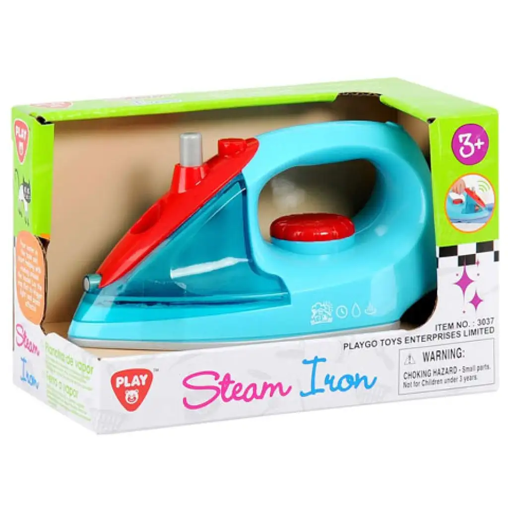 imagen de Playgo: Plancha de juguete de color azul con sonido 1