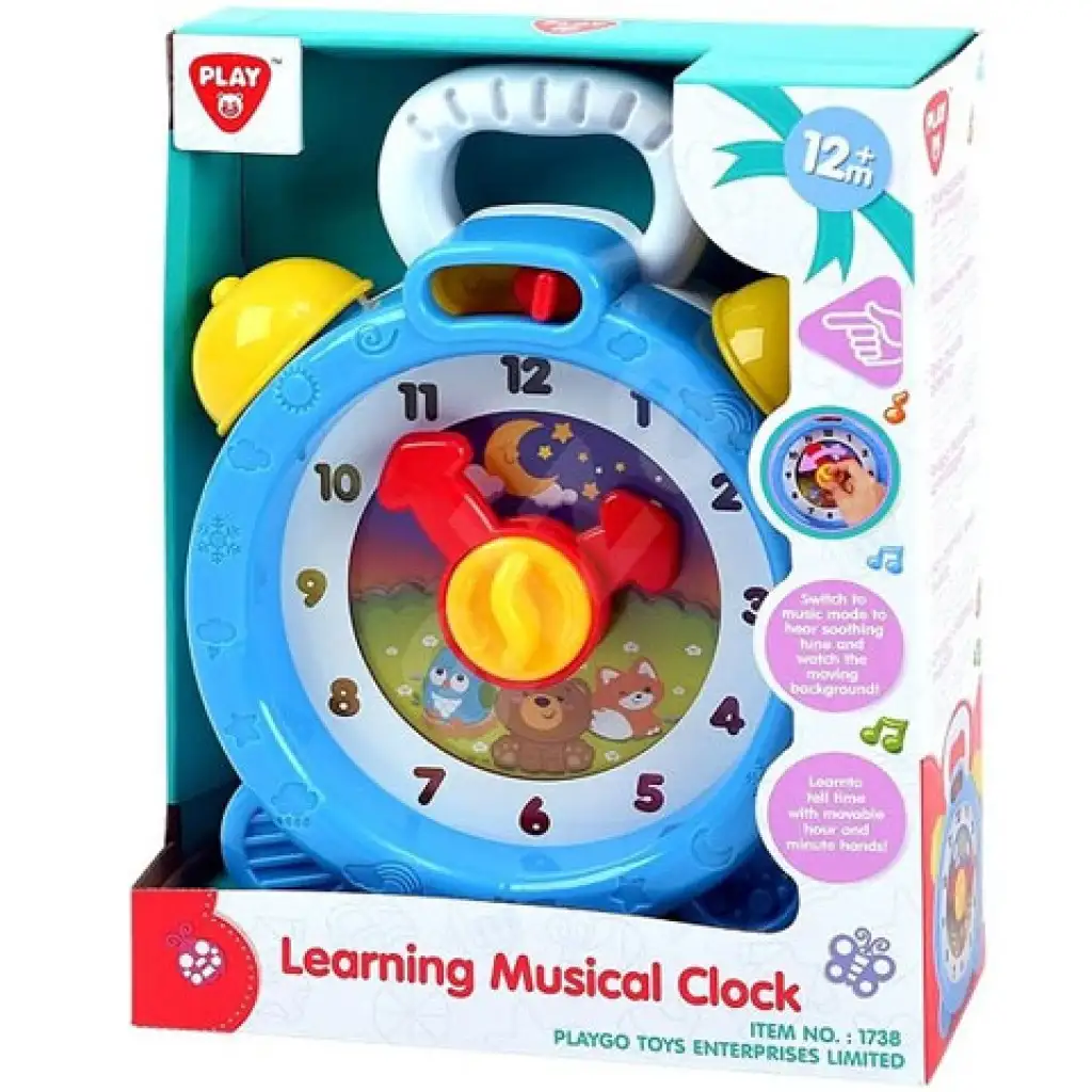 imagen de Playgo: Reloj de bebé musical colorido 1