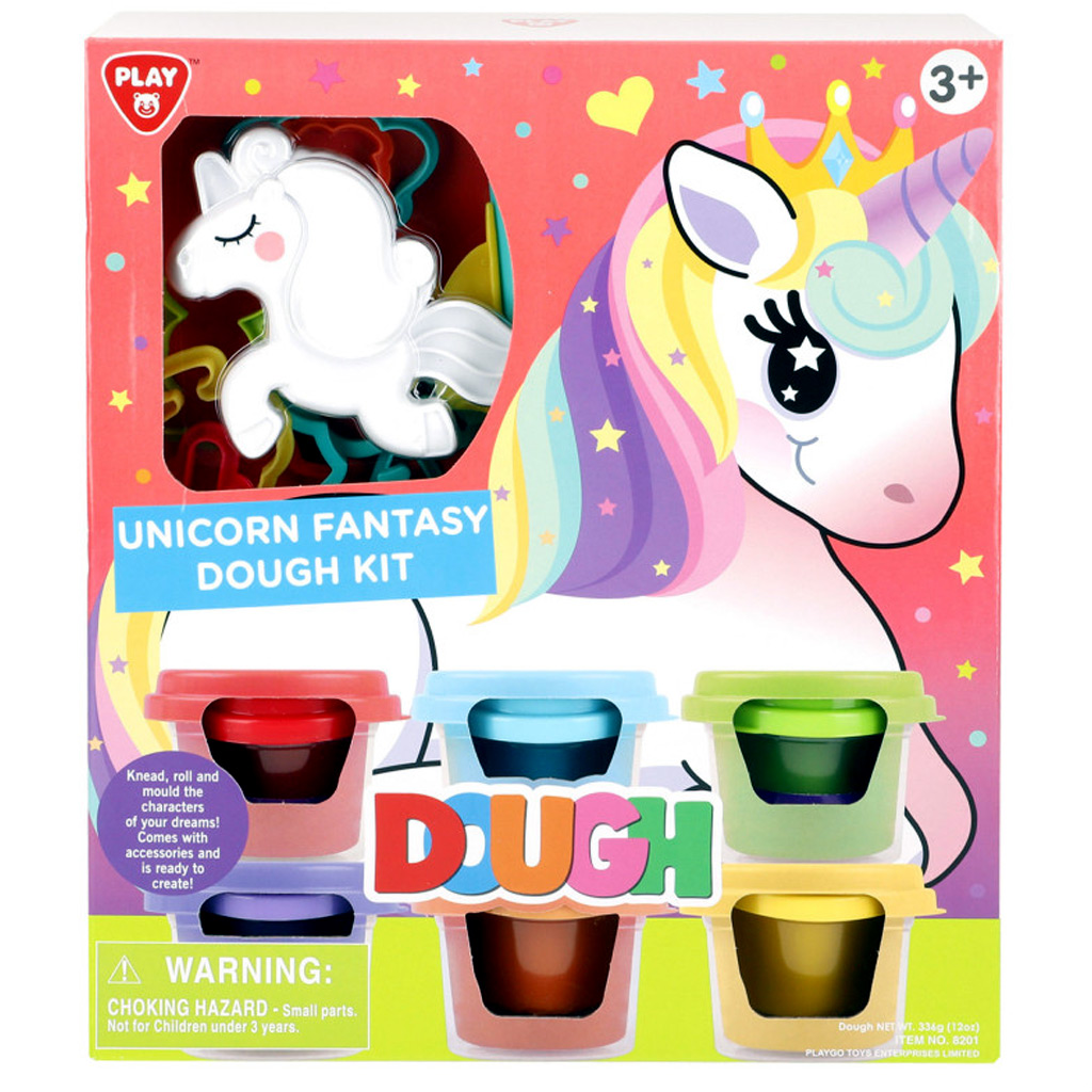 imagen de Playgo: Set de plastilina de unicornio colorido 6x56g 1