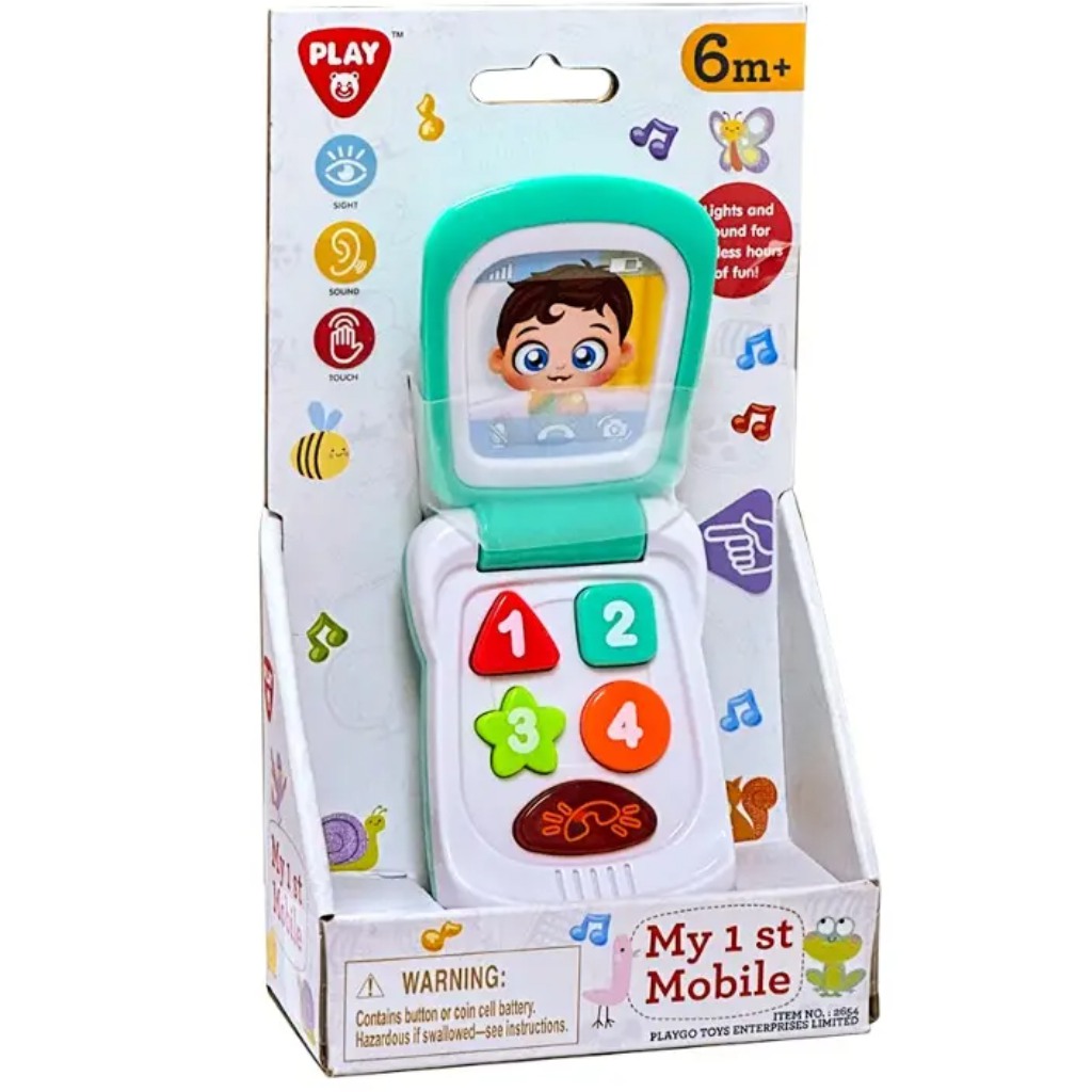 imagen de Playgo: Teléfono móvil para bebés plegable y musical 1