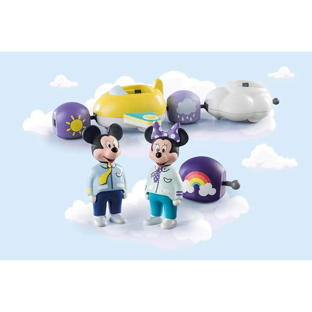 imagen de Playmobil 1.2.3 & Disney: Mickey y Minnie Mouse con avión de nubes (71320) 2