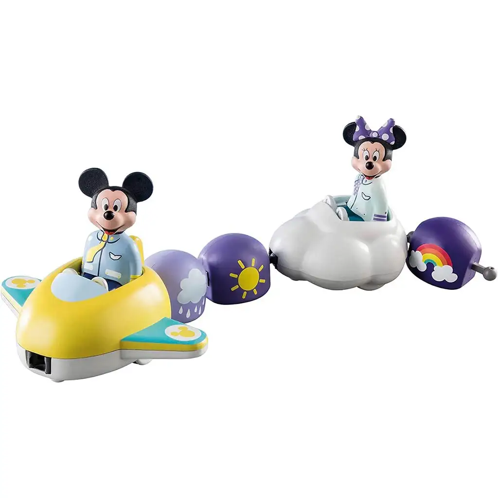 imagen de Playmobil 1.2.3 & Disney: Mickey y Minnie Mouse con avión de nubes (71320) 5