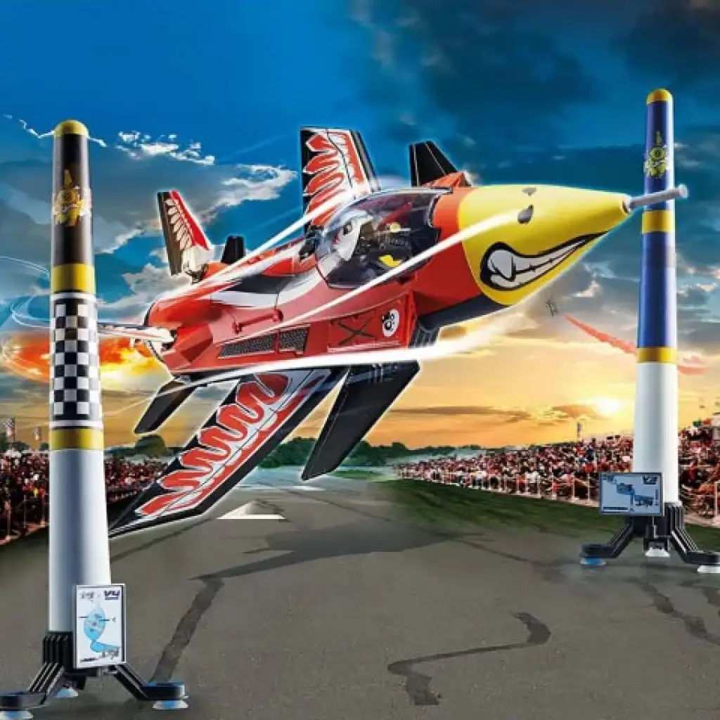 imagen de Playmobil: Air Stuntshow - "Sas" avión a chorro (70832) 2