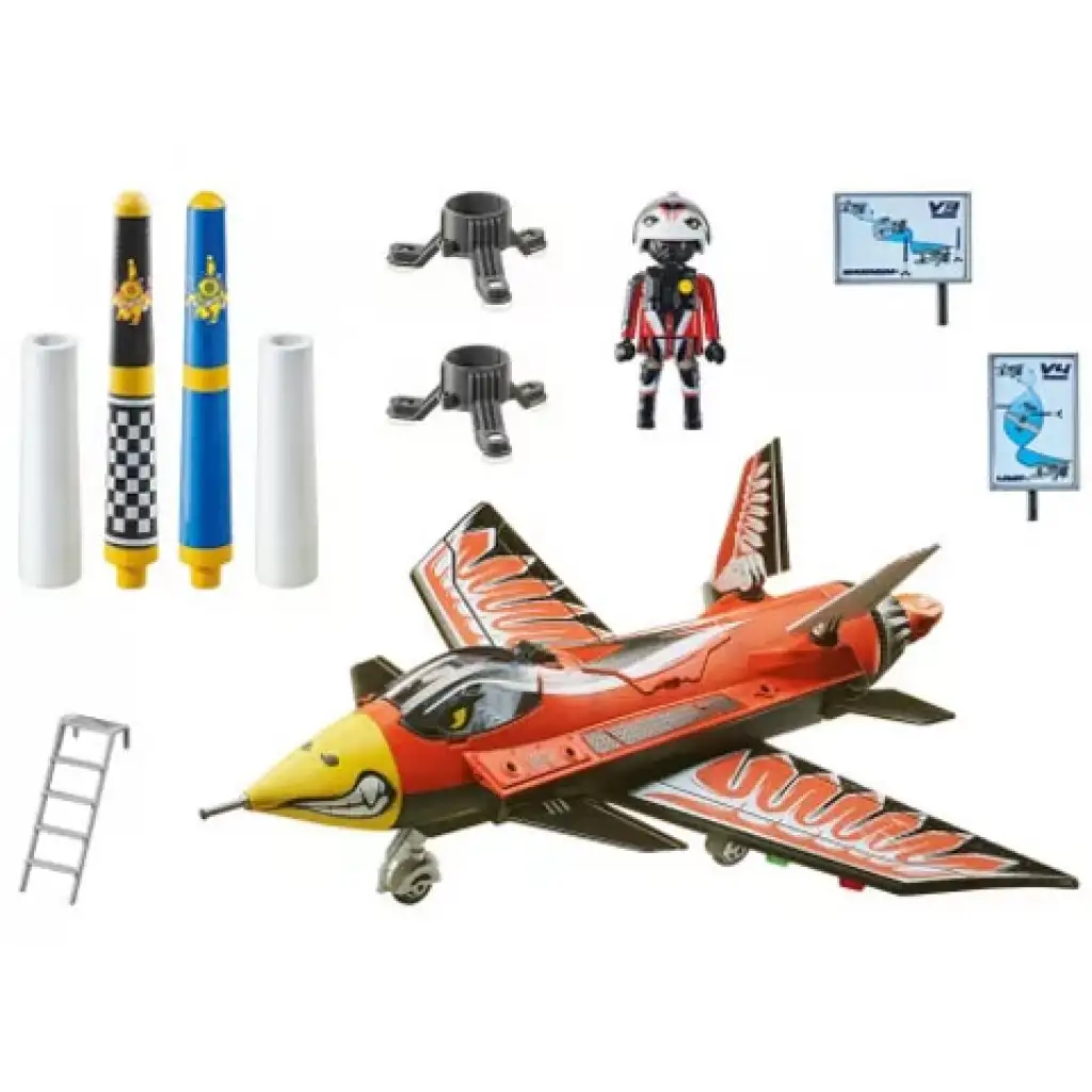 imagen de Playmobil: Air Stuntshow - "Sas" avión a chorro (70832) 6