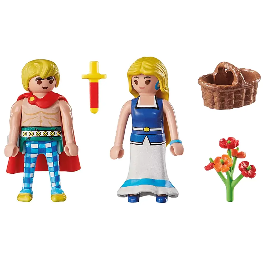 imagen de Playmobil: Asterix - Tragicomix y Falbala (71544) 3
