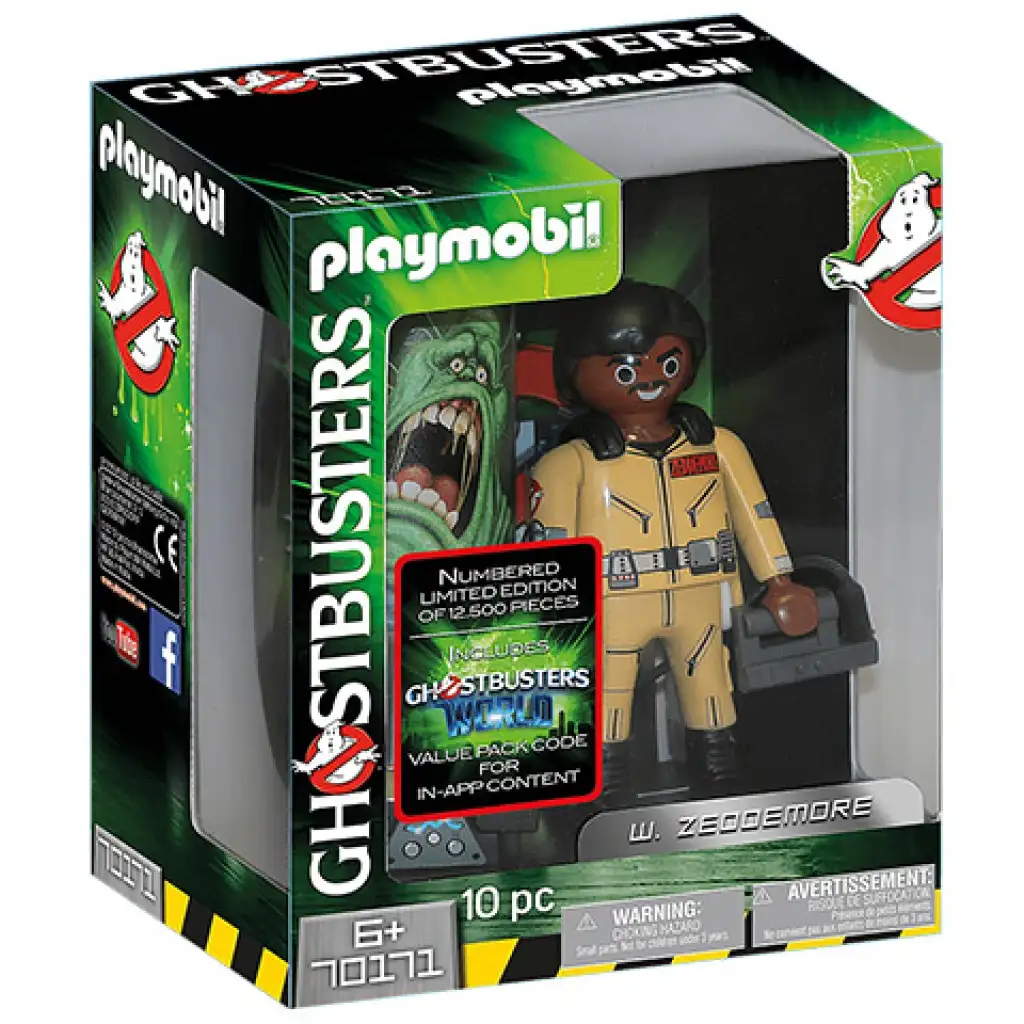 imagen de Playmobil - Cazafantasmas: Figura coleccionable W. Zeddemore (70171) 1