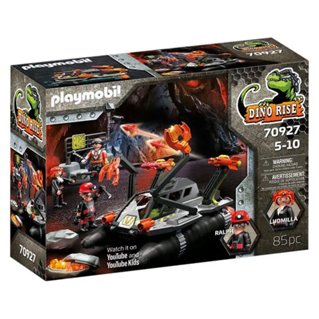 imagen de Playmobil: Dino Rise El vehículo perforador devastador (70927) 1