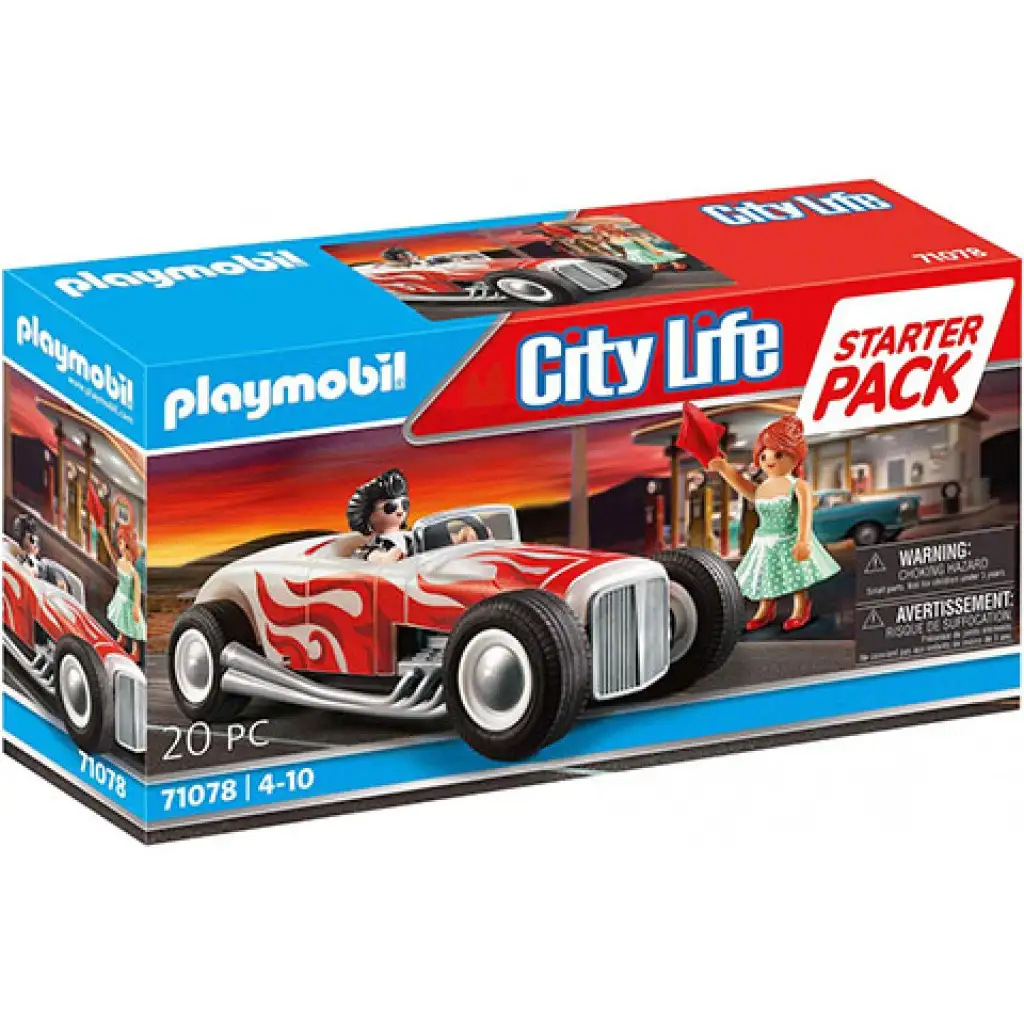 imagen de Playmobil: Paquete de Inicio Hot Rod (71078) 1