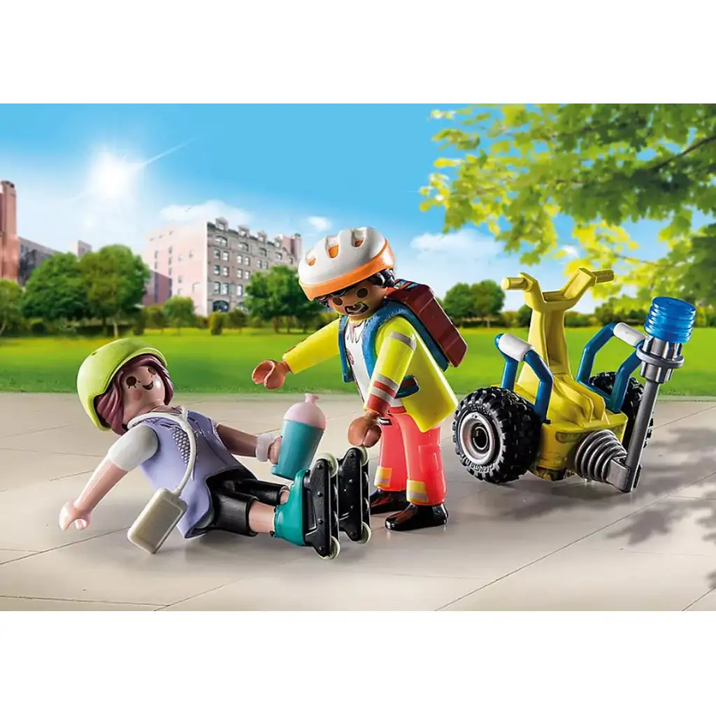 imagen de Playmobil: Paquete Inicial - Rescate en Segway (71257) 4