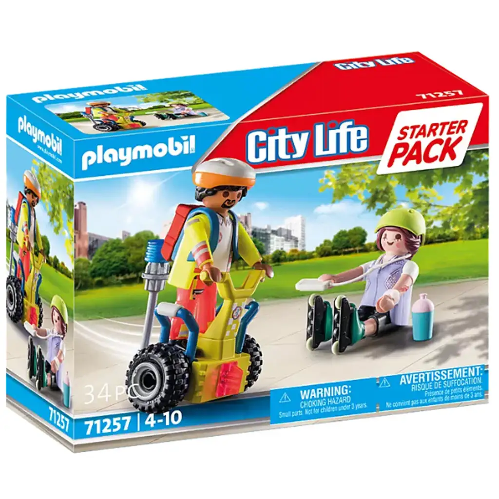 imagen de Playmobil: Paquete Inicial - Rescate en Segway (71257) 1