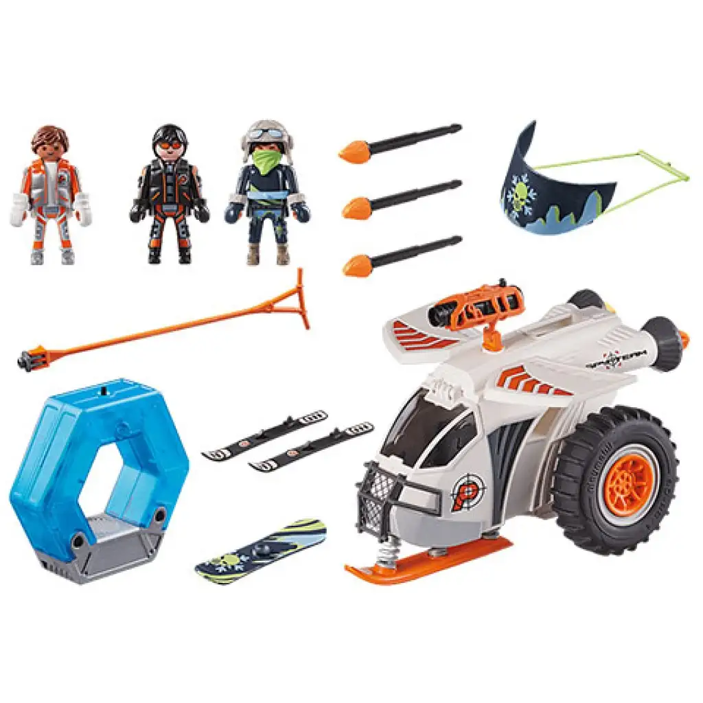 imagen de Playmobil: Top Agents - SPY TEAM Vehículo de Nieve (70231) 2