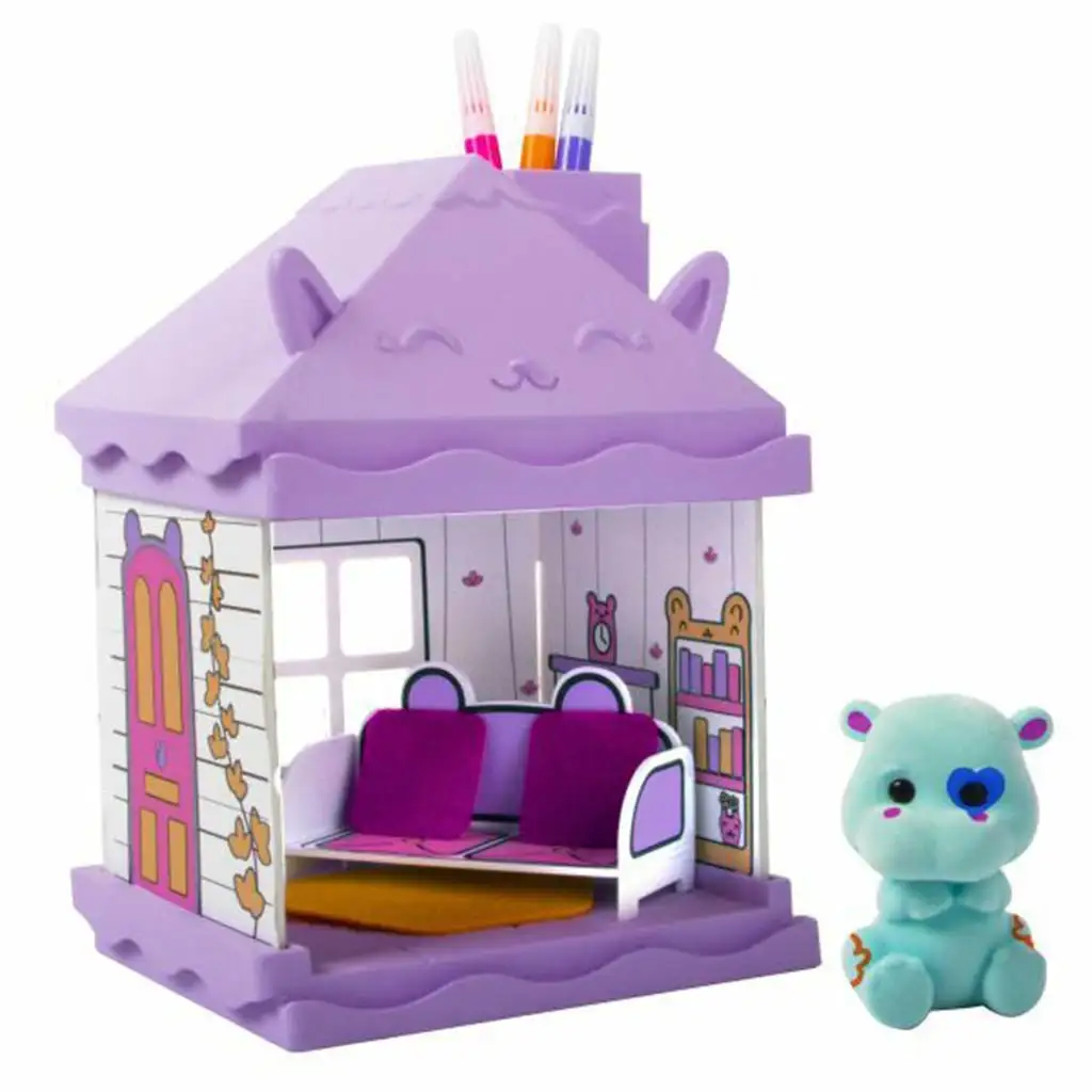 imagen de Playmonster: Fuzzikins hipopótamo set de juego de sala 2