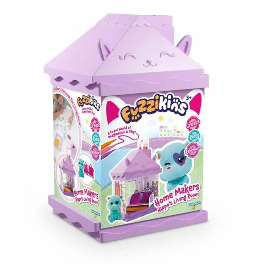 imagen de Playmonster: Fuzzikins hipopótamo set de juego de sala 1