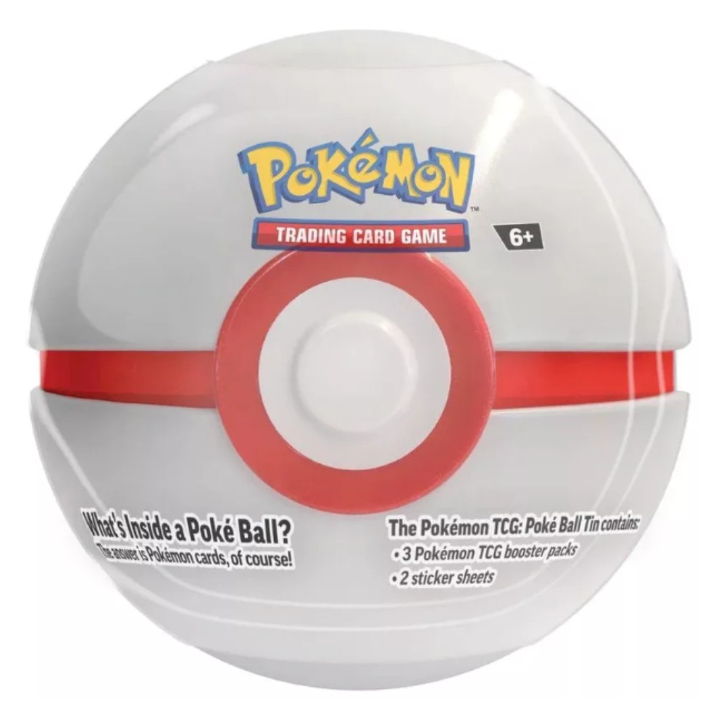 imagen de Pokémon TCG 2024 Lata de Poké Ball – Lata de metal en forma de Pokéball con 3 sobres en varias versiones 3