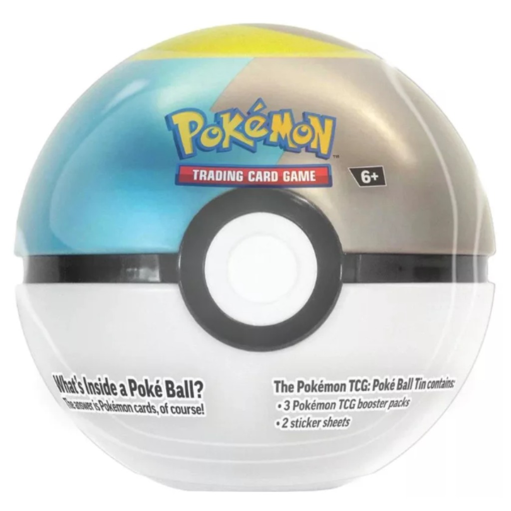 imagen de Pokémon TCG 2024 Lata de Poké Ball – Lata de metal en forma de Pokéball con 3 sobres en varias versiones 4