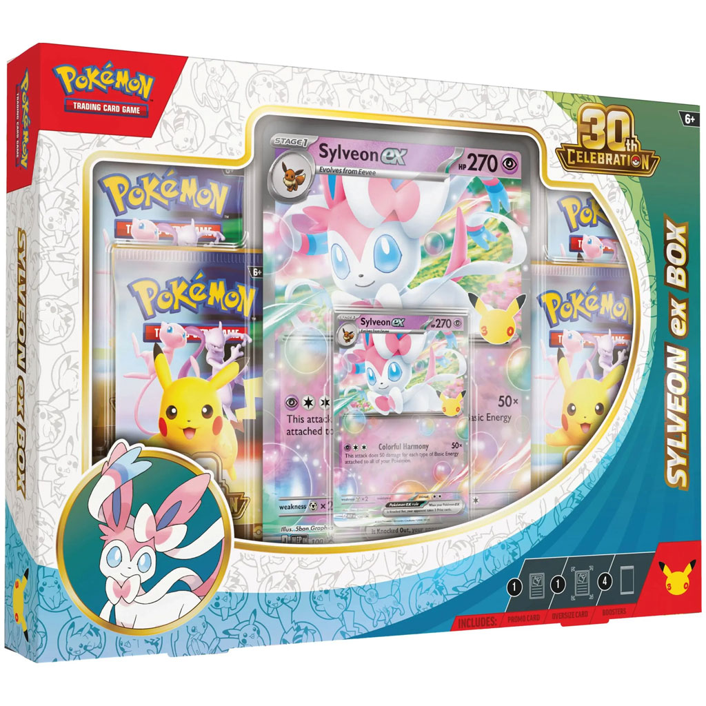 imagen de Pokémon TCG: 30ª Celebración – Caja de Sylveon ex 1