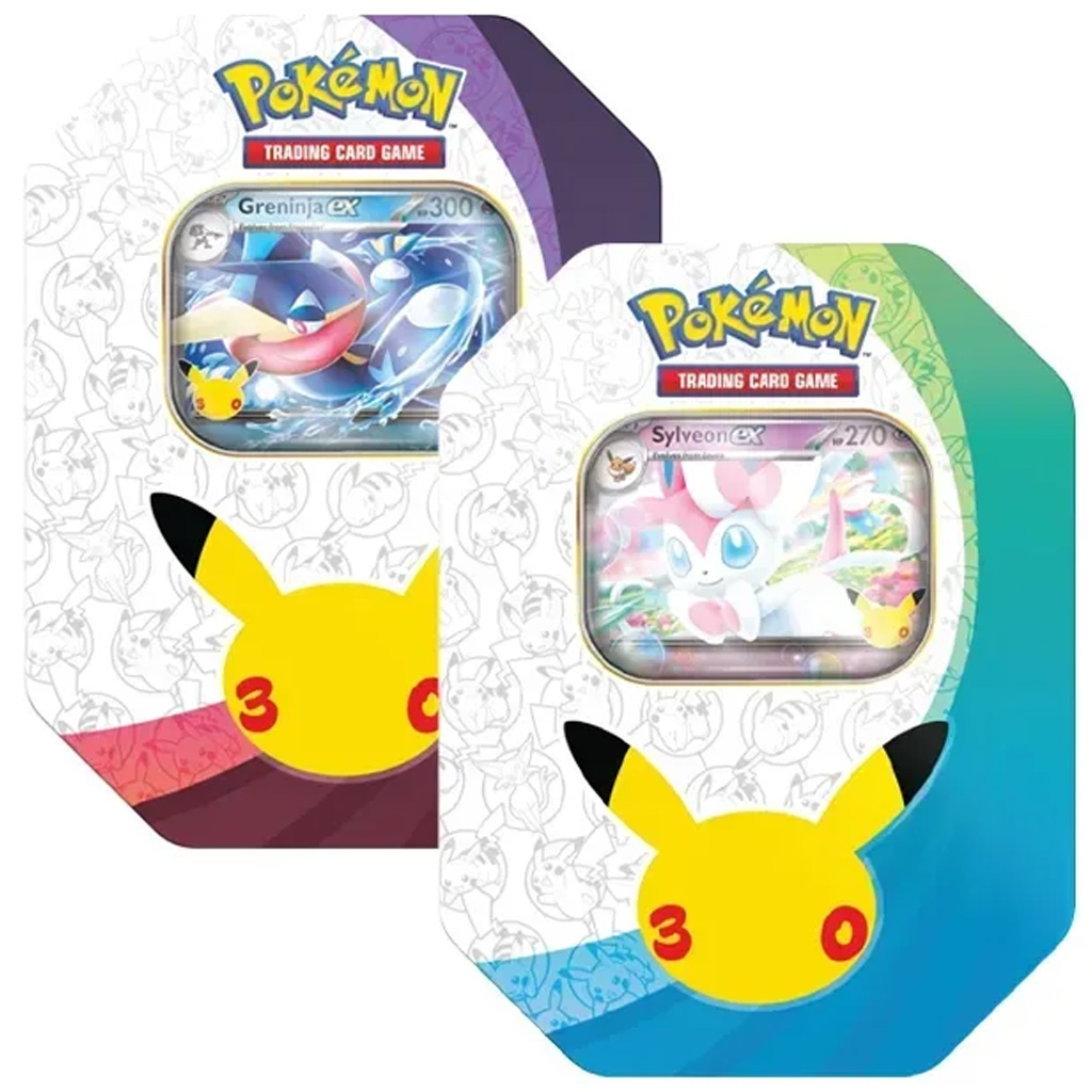 imagen de Pokémon TCG: Caja de metal del 30 aniversario – Greninja ex con carta promocional 2