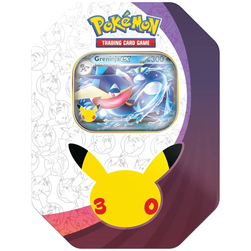 imagen de Pokémon TCG: Caja de metal del 30 aniversario – Greninja ex con carta promocional 3