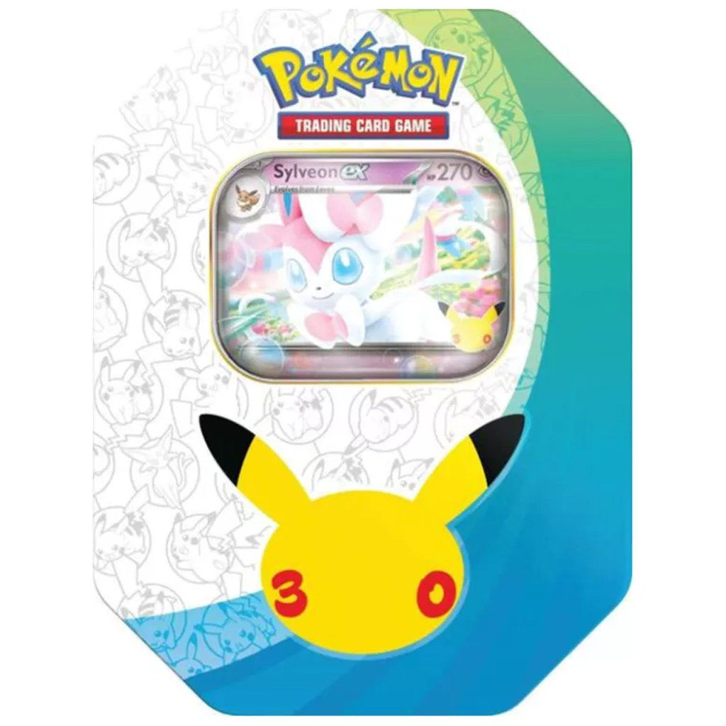 imagen de Pokémon TCG: Caja de metal del 30 aniversario – Greninja ex con carta promocional 1