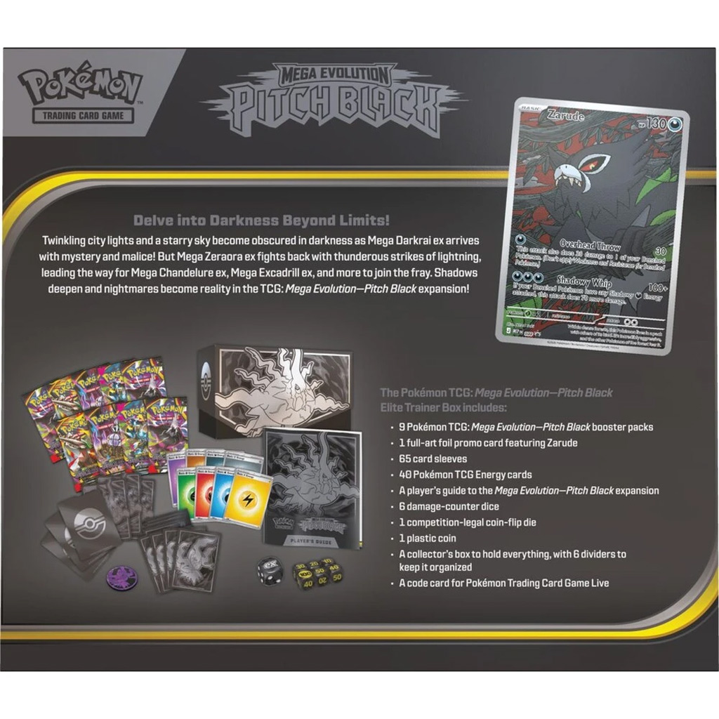 imagen de Pokémon TCG: Mega Evolución Caja de Entrenador Élite Pitch Black 2