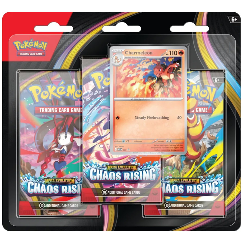 imagen de Pokémon TCG : Mega Evolution Chaos Rising blister de 3 paquetes 1