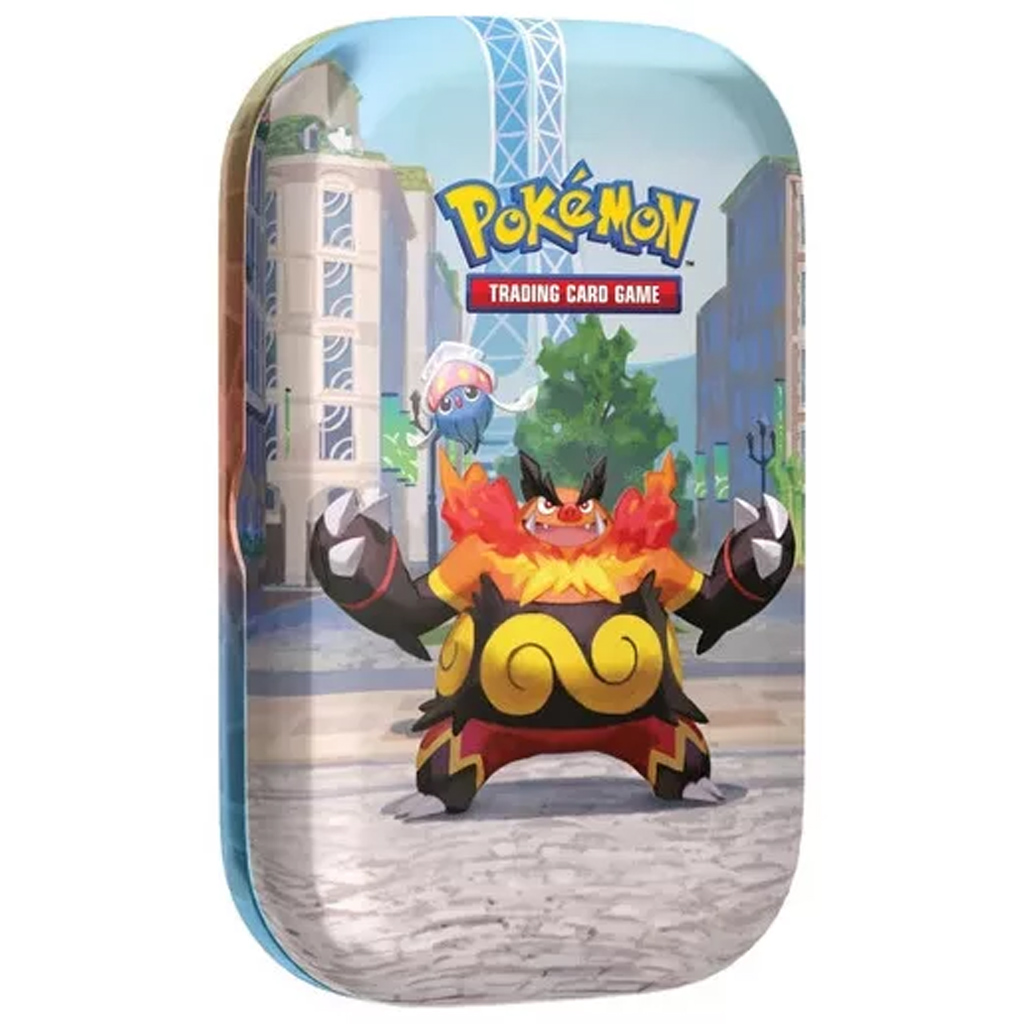 imagen de Pokémon TCG: Mini Lata de Lumiose City paquete de cartas coleccionables en almacenamiento metálico en varias versiones 1ud 4