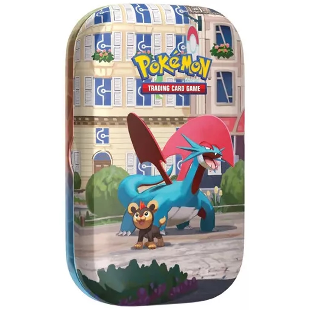imagen de Pokémon TCG: Mini Lata de Lumiose City paquete de cartas coleccionables en almacenamiento metálico en varias versiones 1ud 5