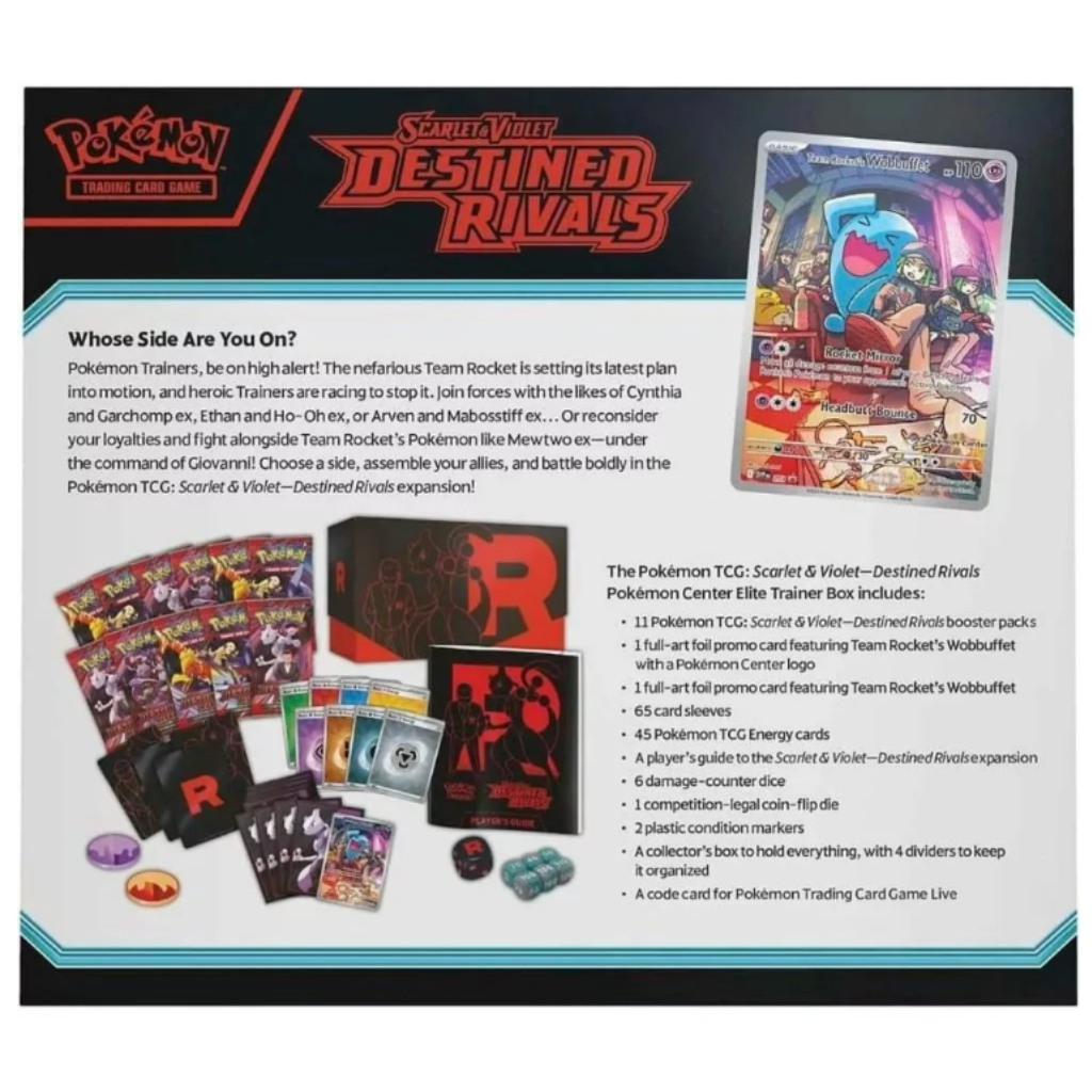 imagen de Pokémon TCG: SV10 Escarlata y Púrpura – Rivales Destinados Caja de Entrenador Élite del Centro Pokémon 4