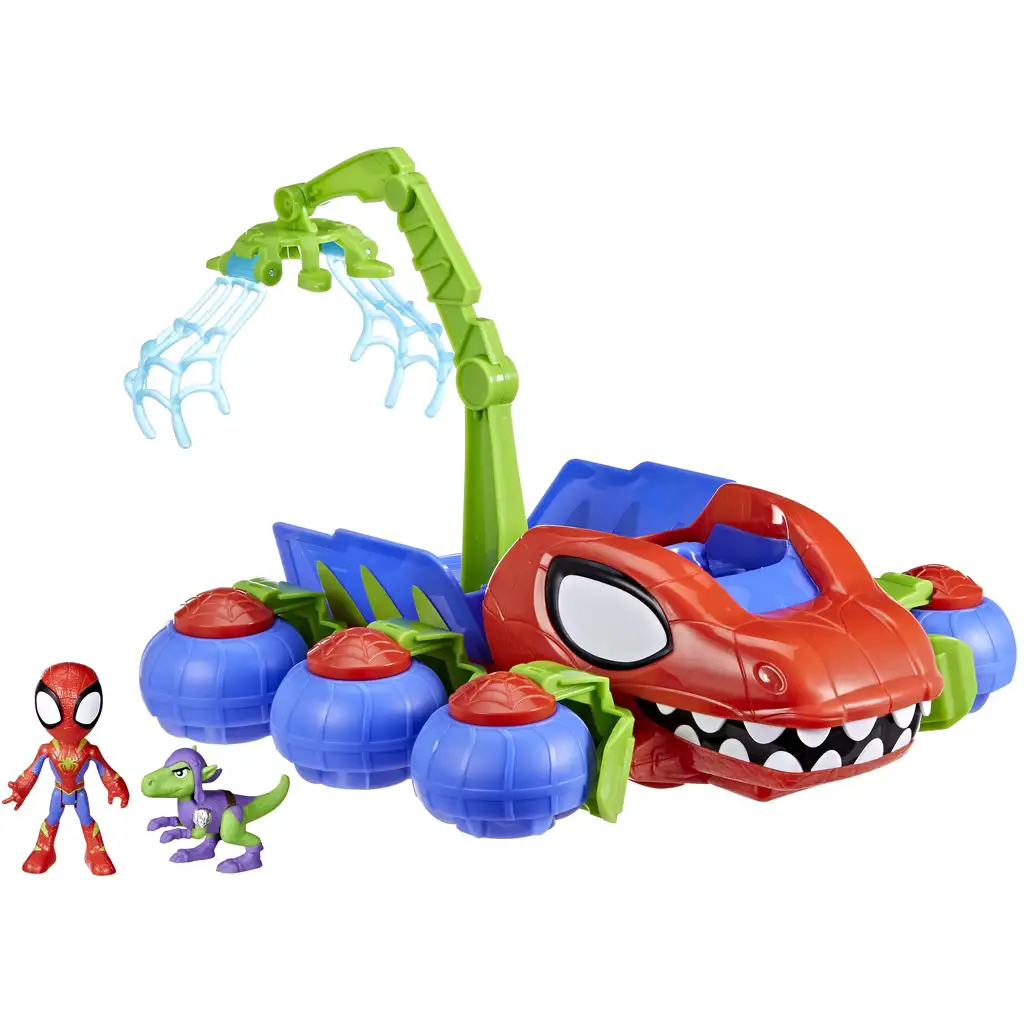 imagen de Póki y sus maravillosos amigos: Crawler auto Póki y figura Raptor - Hasbro 3