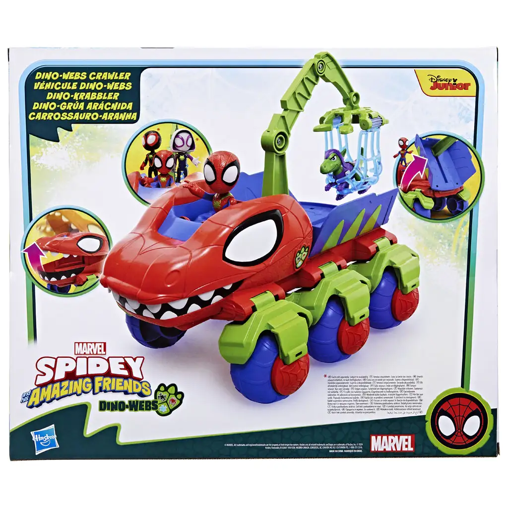 imagen de Póki y sus maravillosos amigos: Crawler auto Póki y figura Raptor - Hasbro 4