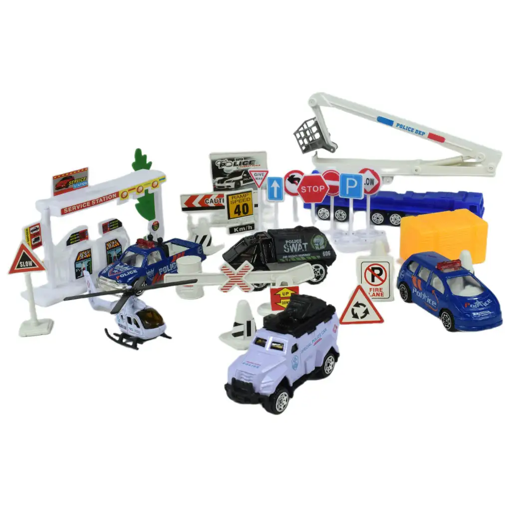 imagen de Policía Squad: Set de juego de policía con vehículos y accesorios en dos versiones 2