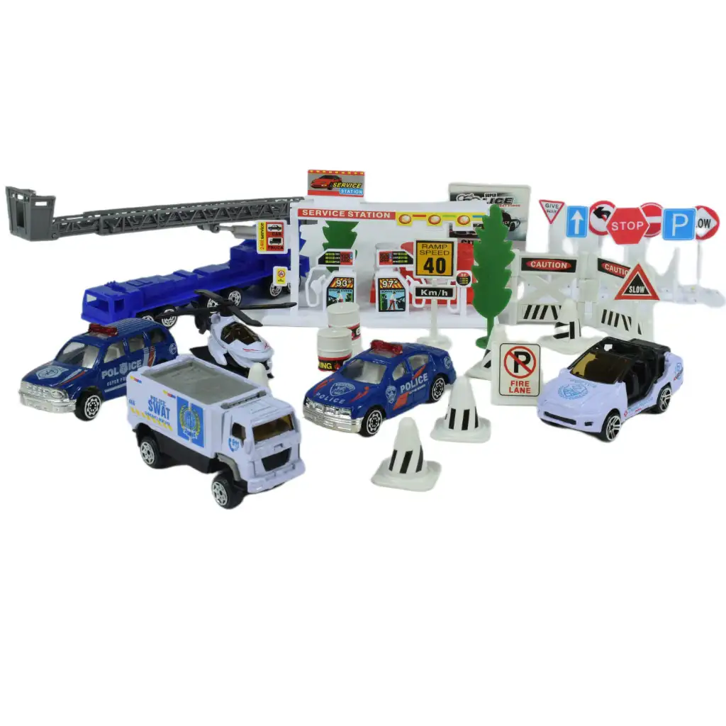 imagen de Policía Squad: Set de juego de policía con vehículos y accesorios en dos versiones 6
