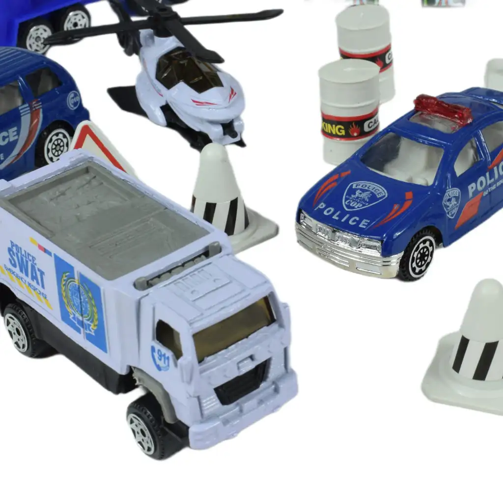 imagen de Policía Squad: Set de juego de policía con vehículos y accesorios en dos versiones 7