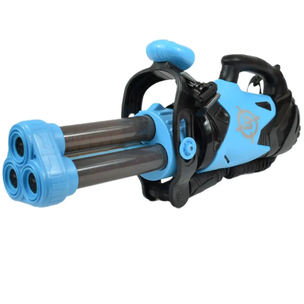 imagen de Power Popper Gun: Arma de lanzamiento de esponjas de tres disparos con bolas de esponja 55cm 2