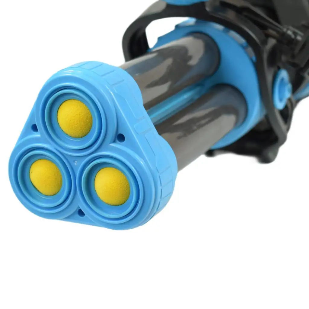 imagen de Power Popper Gun: Arma de lanzamiento de esponjas de tres disparos con bolas de esponja 55cm 5