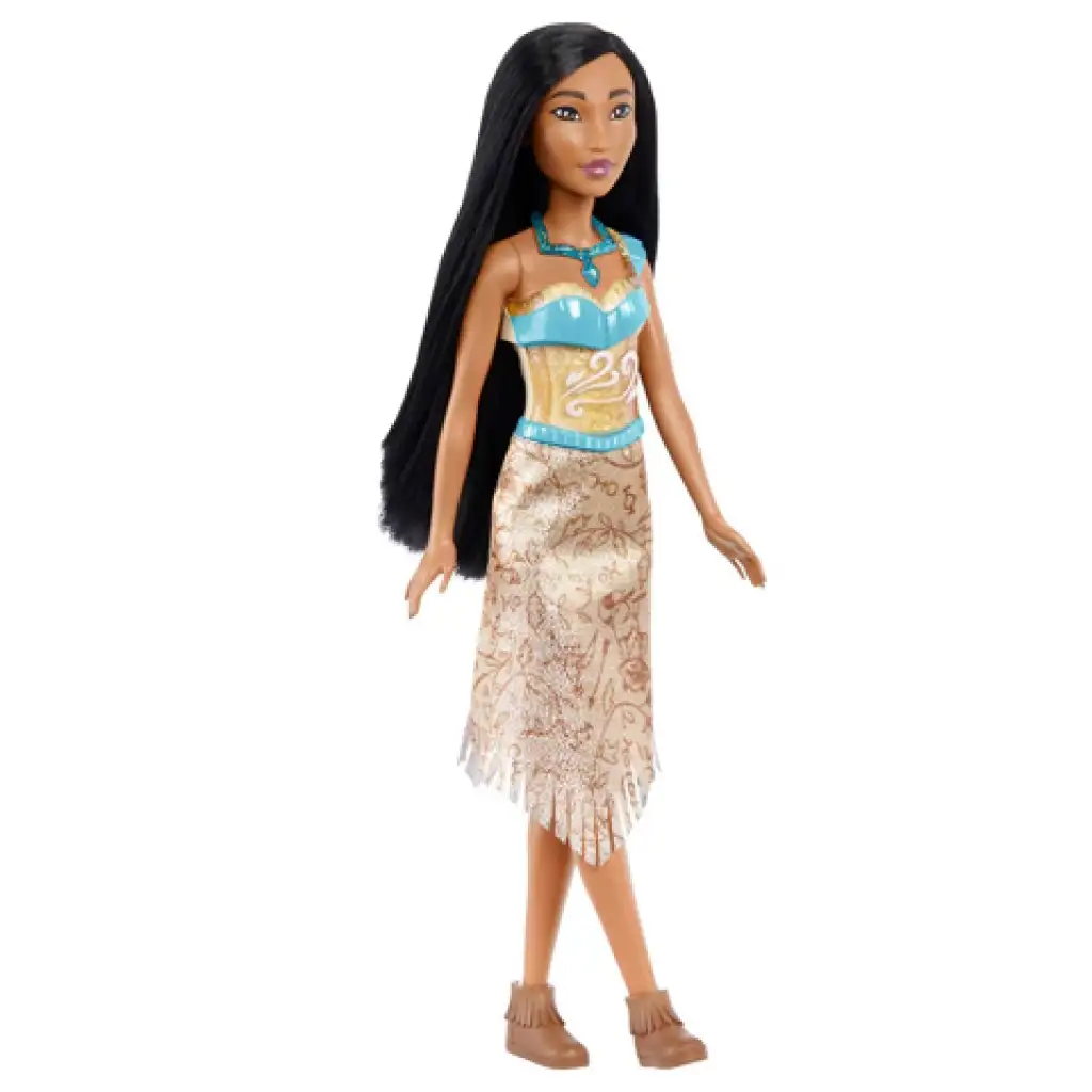 imagen de Princesas Disney: Muñeca Pocahontas Princesa Brillante - Mattel 2