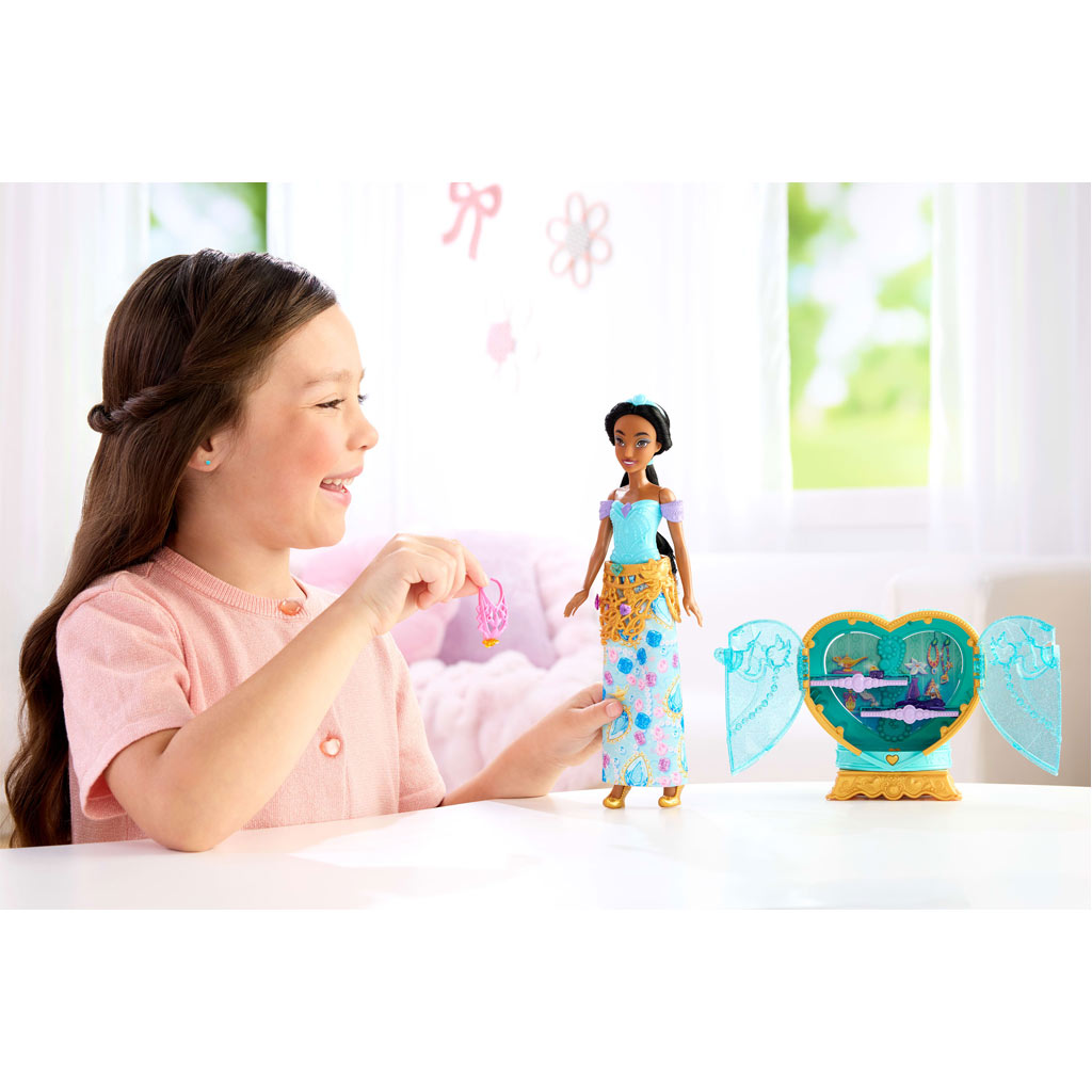 imagen de Princesas Disney - Muñeca Sorpresa Corazón Desnudo - Jasmine - Mattel 2