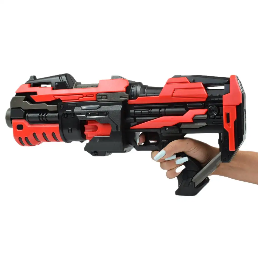 imagen de Pro Attack: Arma de dardos de esponja electrónica con cargador y balas de 45cm 6