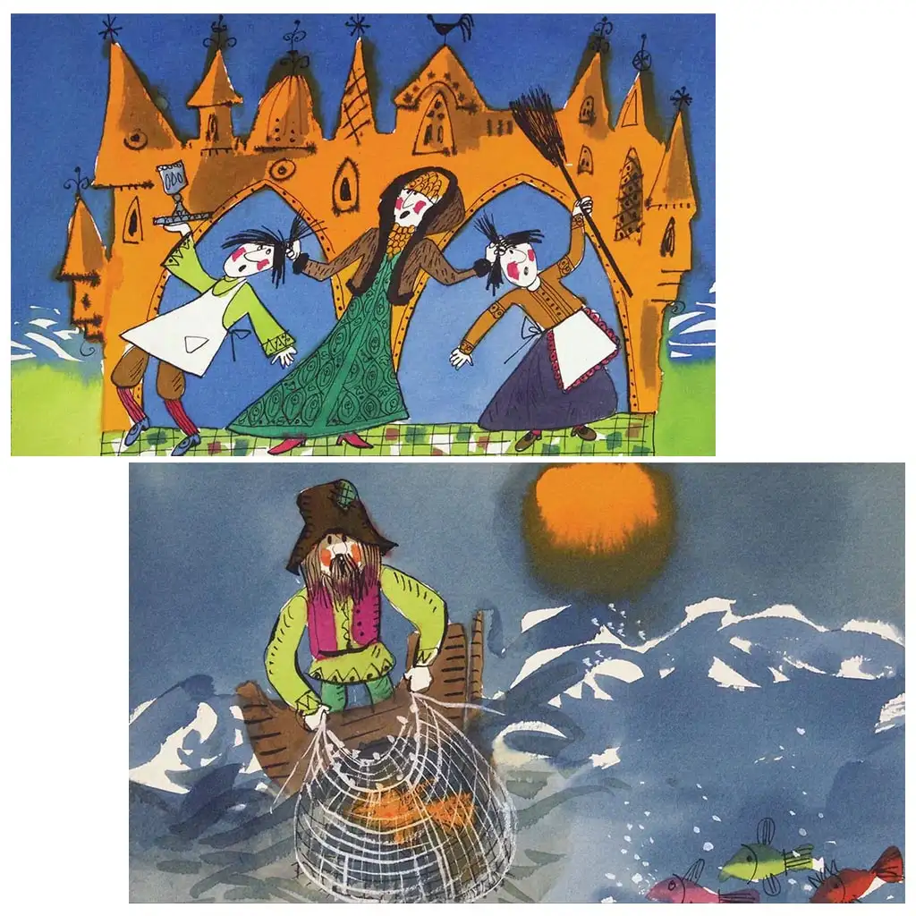 imagen de Pushkin: Cuento del pescador y el pez pequeño diaporama 2