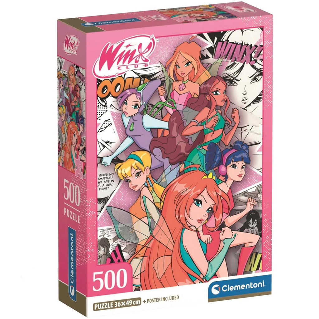 imagen de Puzle de 500 piezas de las hadas del Winx Club - Clementoni 1